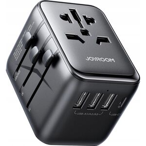 Joyroom Adapter podróżny Joyroom JR-TCW01 uniwersalny 17W EU / US / UK / JP / AU / CN - czarny