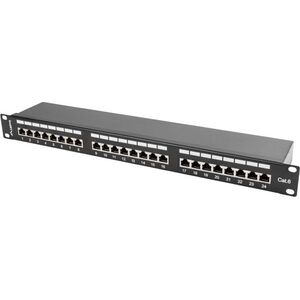 Lanberg Patch panel 1U 19" 24x RJ-45 Kat.6 Czarny (PPS6-1024-B)