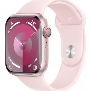 Smartwatch Apple Watch 9 GPS + Cellular 45mm Pink Alu Sport S/M Różowy  (MRMK3QP/A)