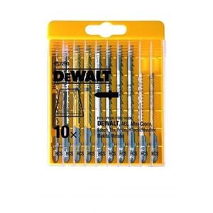Dewalt Zestawy brzeszczotów do wyrzynarek 10 sztuk do drewna 2xDT2177, DT2166, DT2165, DT2075 + 1xDT2050, DT2168 - DT2290