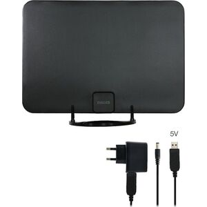 Antena RTV Evolveo EVOLVEO Xany 2A LTE 230/5V, 45dBi aktivní pokojová anténa DVB-T/T2, LTE filtr