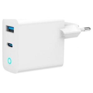 Φορτιστής Gembird GEMBIRD Γρήγορος φορτιστής USB GaN 2 θυρών 45W LED λευκό 13987676 8716309129596