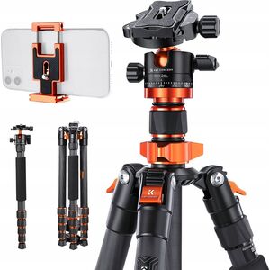 Statyw Kf Statyw Z Włókna Węglowego 172cm 10kg + Monopod / K&f / D255c4+bh-28l / Kf09.093v2