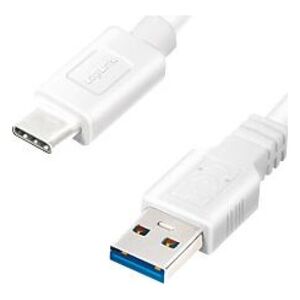Kabel USB LogiLink USB-A - USB-C 0.5 m Biały (CU0173)