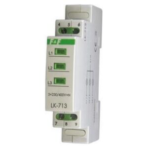 F&F Lampka modułowa 3-fazowa 3x230V+N AC zielona LK-713G