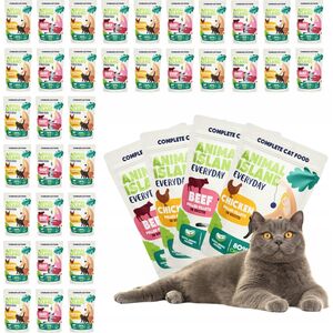 Animal Island ANIMAL ISLAND Wołowina / Kurczak w filecie MIX - Karma mokra dla kotów - 40x85g