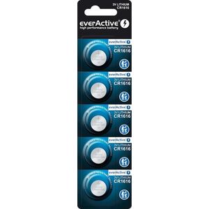 EverActive Baterie litowe mini CR1616 blister 5 sztuk