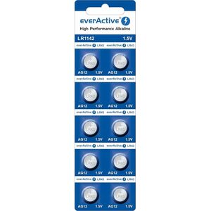 EverActive Bateria alkaliczna mini everActive AG12 G12 LR1142 LR43 - blister 10 sztuk