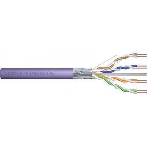 Digitus DIGITUS Installation cable cat.6 F/UTP B2ca solid wire AWG 23/1 LSOH 500m violet reel