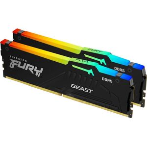 Pamięć Kingston Fury Beast RGB, DDR5, 16 GB, 6000MHz, CL30 (KF560C30BBAK2-16)