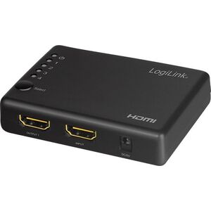 LogiLink LogiLink HDMI-Splitter 1x4-Port, 4K/30Hz, schlank, schw.