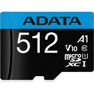 Karta ADATA Premier MicroSDXC 512 GB Class 10 UHS-I/U1 A1 V10 (AUSDX512GUICL10A1-RA1)