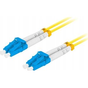 Lanberg Patchcord światłowodowy Lanberg SM LC/UPC-LC/UPC DUPLEX 3.0MM LSZH G657A1 10m żółty