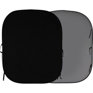 Lastolite Tło składane Lastolite PlainColours Czarno/Szare 1,8 x 2,15m