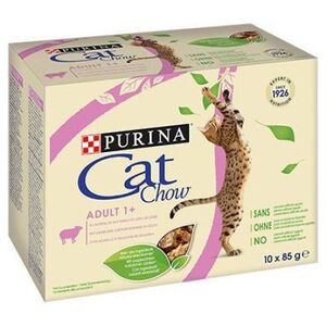 Purina Karma Cat Chow z jagnięciną i zieloną fasolką10x85g