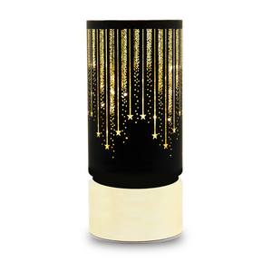 Christmas glass Lantern FCL-20 black-gold L Forever Light 5907457795013