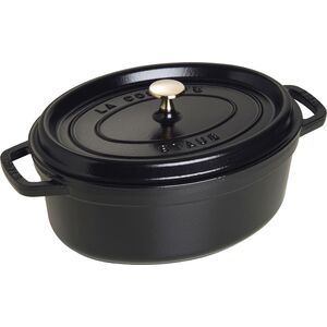 STAUB Garnek żeliwny owalny 4.2l czarny