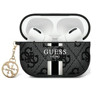 Guess PU 4G Printed Stripes Charm case for AirPods Pro 2 black 3666339311087