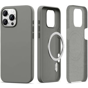 Case IPHONE 16 PRO MAX Tech-Protect Silicone MagSafe Clay gray 5906302311811