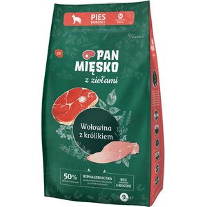 Pan Mięsko Z Ziołami Wołowina z królikiem (dorosły) chrupki M 9kg