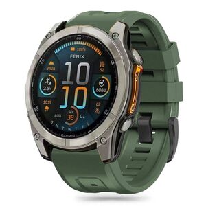 Strap for GARMIN FENIX 5X / 5X PLUS / 6X / 6X PRO / 7X / 8 (51MM) Tech-Protect Silicone Army green 5906302376902
