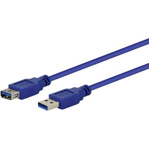 Kabel USB Gembird USB-A - USB-A 3 m Niebieski (CCPUSB3AMAF10)