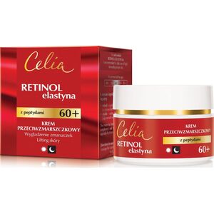 Celia Retinol Elastyna Krem przeciwzmarszczkowy z peptydami 60+ 50 ml