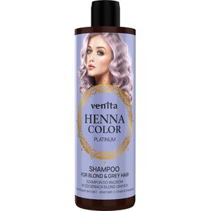 Venita VENITA Henna Color Szampon do włosów w odcieniach blond i siwych - Platinum 300ml