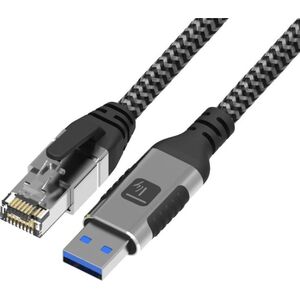 Techly Kabel sieciowy USB-A na Gigabit Ethernet RJ45 1m