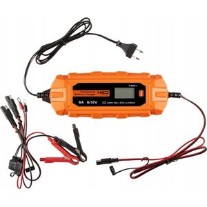 Neo Prostownik automatyczny 6A/100W, 3-150Ah, do akumulatorów kwasowych / AGM / GEL 11-892-1