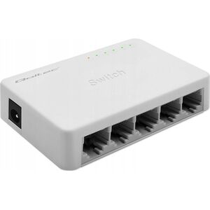 Switch Qoltec Switch niezarządzalny Qoltec przełącznik sieciowy 5 x port RJ45 | 1000Mbps | Fast Ethernet | LAN