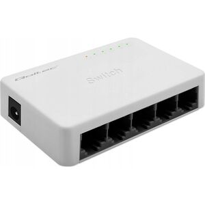 Switch Qoltec Switch niezarządzalny Qoltec przełącznik sieciowy 5 x port RJ45 | 100Mbps | Fast Ethernet | LAN