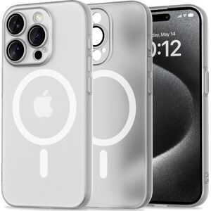 Tech-Protect TECH-PROTECT MAGSLIM MAGSAFE IPHONE 15 PRO MATTE/WHITE
