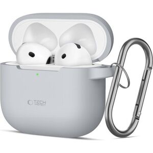 Tech-Protect TECH-PROTECT SILICONE HOOK APPLE AIRPODS 4 CRAYON GREY