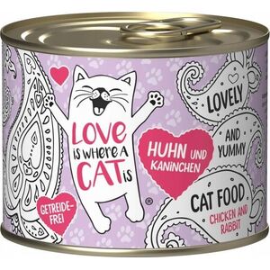 Love is where a cat is Love is where a cat is® z kurczakiem i królikiem 200g