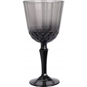 Excellent Houseware Kieliszek na wino z szarego szkła, 310 ml