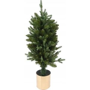 Home Styling Collection Sztuczna choinka w złotej doniczce, 90 cm