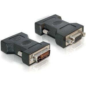 Adapter AV Delock DVI-I - D-Sub (VGA) czarny (65016) 387229 4260141650168