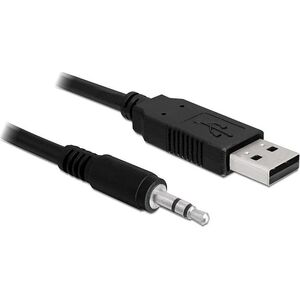 Kabel USB Delock USB-A - mini Jack 3.5 mm 1.8 m Czarny (83115) 596247 4043619831159