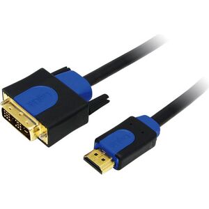 Kabel LogiLink HDMI - DVI-D 1.8m niebieski (CHB3102) 632877 4260113573013
