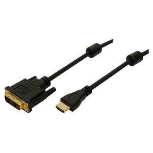 Kabel LogiLink HDMI - DVI-D 2m czarny (CH0004) 649441 4260113564363