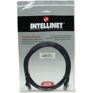 Intellinet Network Solutions Intellinet patch cord RJ45 kat. 6 UTP 5m Czarny (343350) 655441 766623343350
