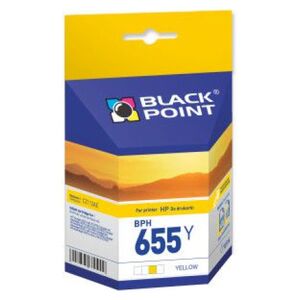 Tusz Black Point BPH655Y (Hp 655 CZ112AE) żółty 660283 5907625621212