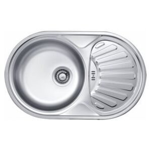Zlewozmywak Deante  1-komorowy Twist z ociekaczem 48 x 77cm stalowy (ZEU 311B) 692203 5907650846406