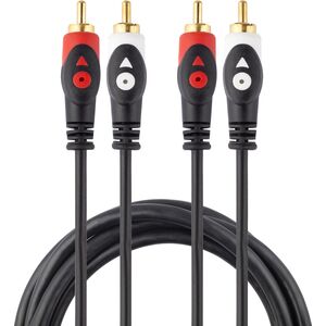 Kabel Libox RCA (Cinch) x2 - RCA (Cinch) x2 5m czarny (LB0021) 702866 5901811400551