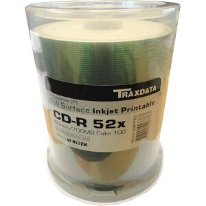 Traxdata CD-R 700 MB 52x 100 sztuk (901CK10IWPPRO) 696311 8717202993383