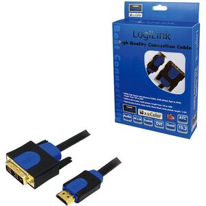 Kabel LogiLink HDMI - DVI-D 5m niebieski (CHB3105) 713413 4052792005622