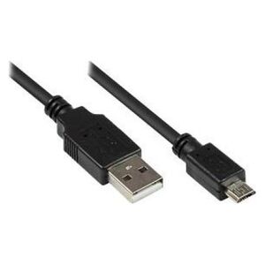 Kabel USB Good Connections USB-A - microUSB 1.8 m Czarny (93181) 777156 4014619675128
