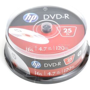 HP DVD-R 4.7 GB 16x 25 sztuk (HP1625-) 756061 4710212130565