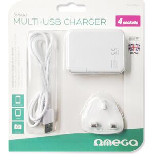 Ładowarka Omega 4x USB-A 2.4 A (OMCUSB4U) 756037 5907595426732